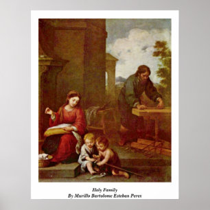 Poster Sainte Famille De Murillo Bartolome Esteban Perez