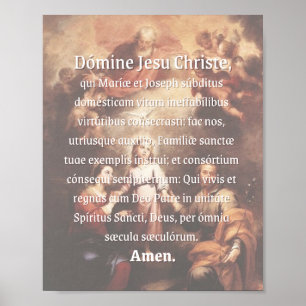Poster Sainte famille (latin) Imprimer