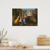 Poster Sainte Famille sur les marches, Nicolas Poussin Ar (Cuisine)