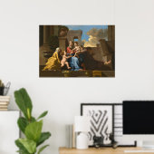 Poster Sainte Famille sur les marches, Nicolas Poussin Ar (Bureau à domicile)
