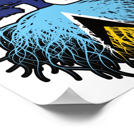 Poster Sainte-Lucie Sainte-Lucie Australienne Arbre Austr (Coin)