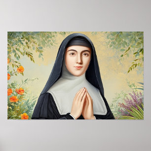 Poster Sainte Marguerite en prière