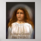 Poster Sainte Maria Goretti, Martyr pour la pureté, (Devant)