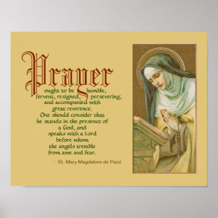 Poster Sainte Marie-Madeleine de Pazzi (JM 45)