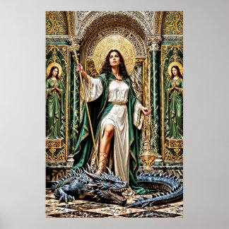 Poster Sainte Marthe la Dominatrice