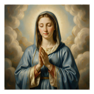 Poster Sainte Mère de Dieu - Amour divin et protection
