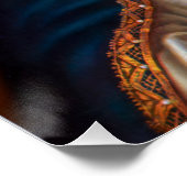 Poster Sainte-mère Marie Coeur immaculé, foi catholique, (Coin)