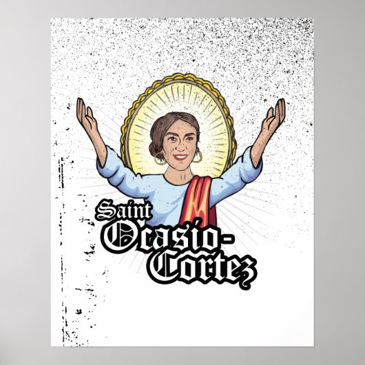 Poster Sainte Ocasio-Cortez (Devant)
