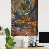 Poster Sainte Sophie. Design d'intérieur. (Bureau à domicile)