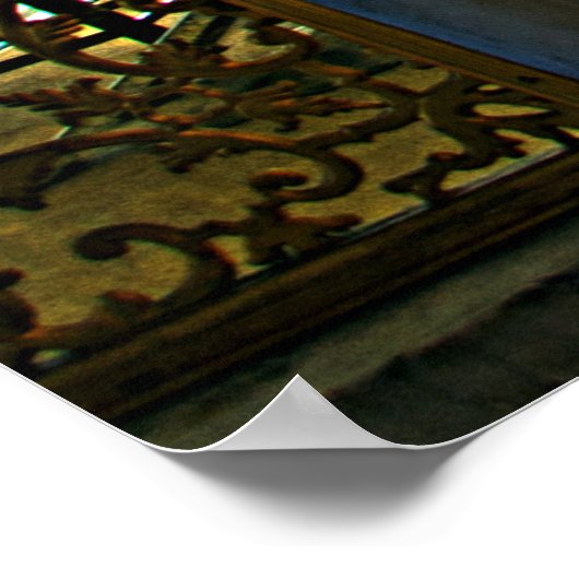 Poster Sainte Sophie. Fragment de l'intérieur. Design. (Coin)