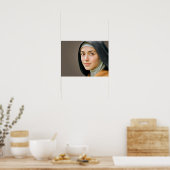 Poster Sainte Thérèse dans une réflexion tranquille (Cuisine)