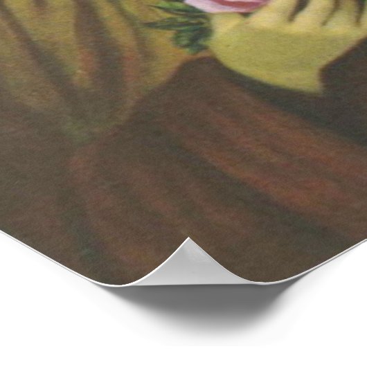 Poster Sainte Thérèse de Lisieux Petite Fleur de Jésus (Coin)