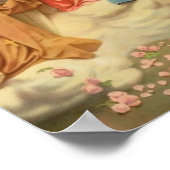 Poster Sainte Thérèse de Lisieux Petite Fleur de Jésus (Coin)