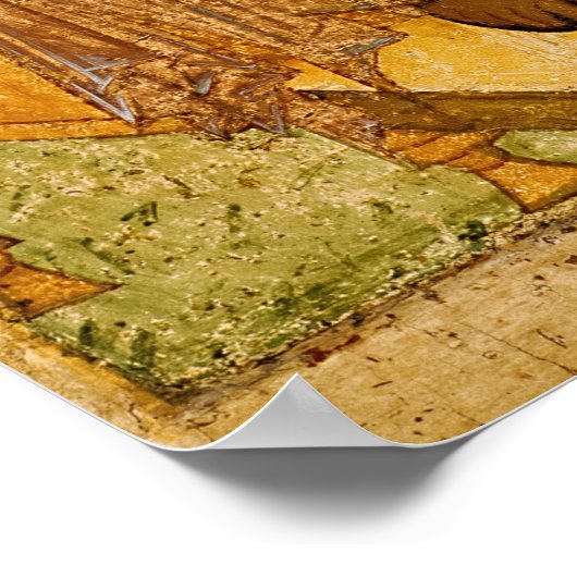 Poster Sainte Trinité par Andrey Rublev (Coin)