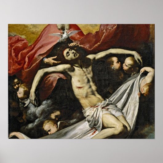 Poster Sainte Trinité par Jusepe de Ribera (Devant)