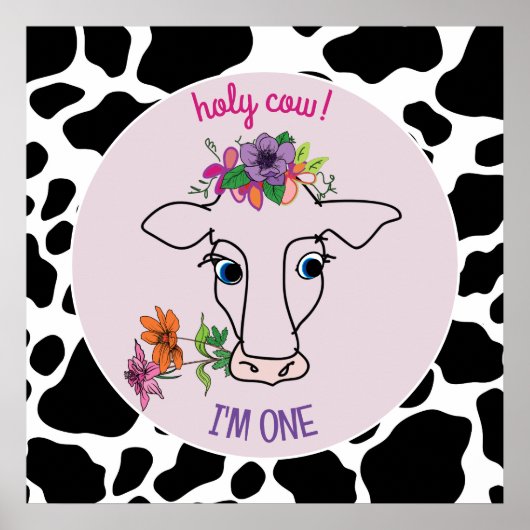 Poster Sainte vache Je suis une (Devant)