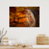 Poster Sainte Vierge Marie Calvaire Imprimer (Cuisine)