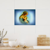 Poster Sainte Vierge Marie et Enfant Jésus (Cuisine)