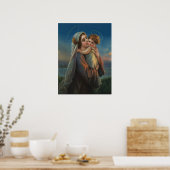 Poster Sainte Vierge Marie Madonna avec l'enfant Jésus (Cuisine)