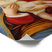 Poster Sainte Vierge Marie Reine du Ciel Jésus catholique (Coin)