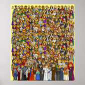 Poster Saints, All saints, Catholic Saints (Devant)