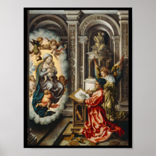 Poster Saints avec Mary et le bébé Jésus