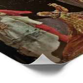 Poster Saints crucifixion aux pieds de Jésus (Coin)