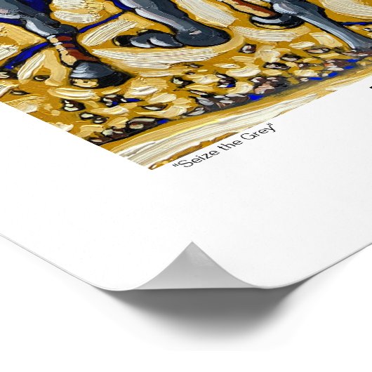 Poster "Saisis le gris" (Coin)