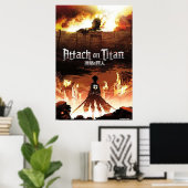 Poster Saison 1 Attaque contre titan (Bureau à domicile)