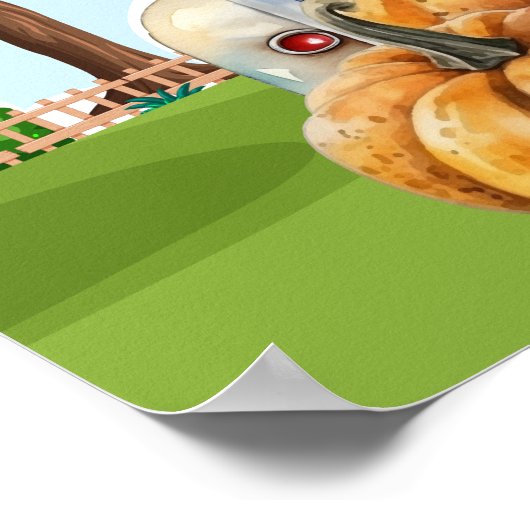 Poster Saison citrouille (Coin)