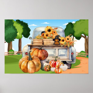 Poster Saison citrouille