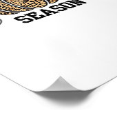 Poster Saison citrouille Cheetah Imprimer Citrouille Auto (Coin)