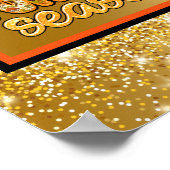 Poster Saison citrouille Personnaliser d'automne Texte et (Coin)