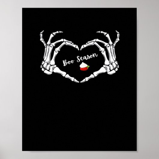 Poster Saison classique Skeleton Hand Heart (Devant)