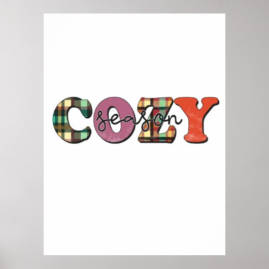 Poster Saison cosy de cadeaux de Noël (Devant)