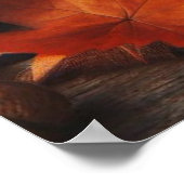 Poster Saison d'automne Citrouilles et Camp Fire AI Poste (Coin)