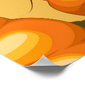 Poster Saison d'automne Halloween Citrouille Motif (Coin)