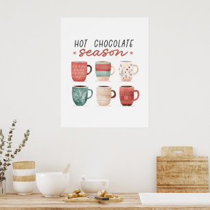 Poster Saison de chocolat chaud Hygge