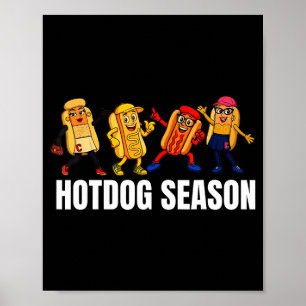 Poster saison de hotdog drôle