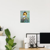 Poster Saison De La Grippe Van Gogh Avec Masque (Bureau à domicile)
