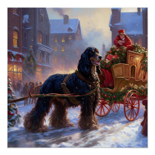 Poster Saison de Noël Cocker Spaniel (Devant)
