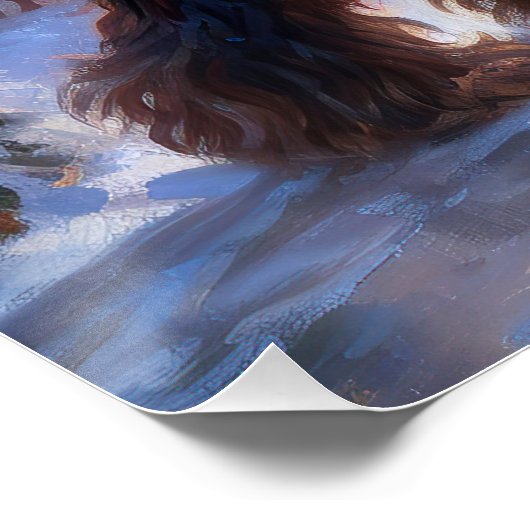 Poster Saison de Noël Cocker Spaniel (Coin)