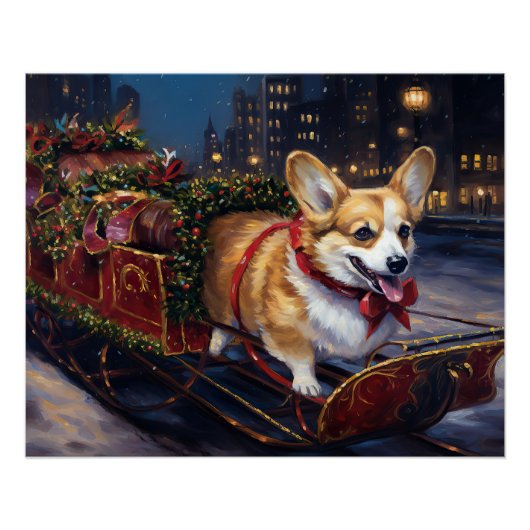 Poster Saison de Noël de Corgi (Devant)