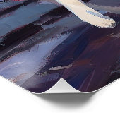 Poster Saison de Noël Sibérienne Husky (Coin)