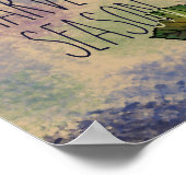 Poster Saison de récolte | Raisins pourpres (Coin)