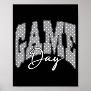 Poster Saison de touchdown de football de jour de match à