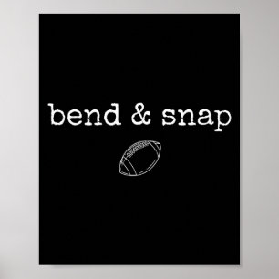 Poster Saison de touchdown de jour de match de football B
