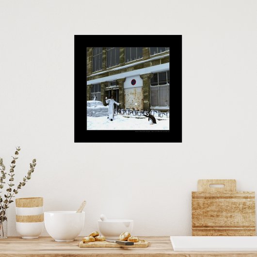 Poster Saison des pingouins ludiques (Cuisine)