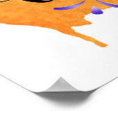 Poster Saison d'Halloween Drôle sorcière dire (Coin)