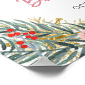 Poster Saison d'hiver de Pink Sleigh Signet de bienvenue (Coin)